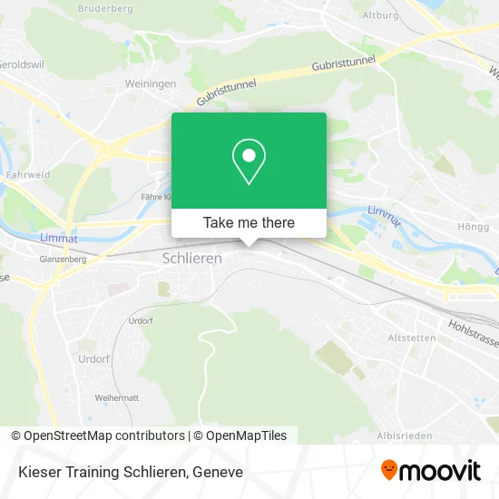 Kieser Training Schlieren map