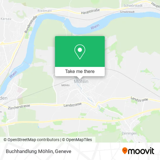 Buchhandlung Möhlin map