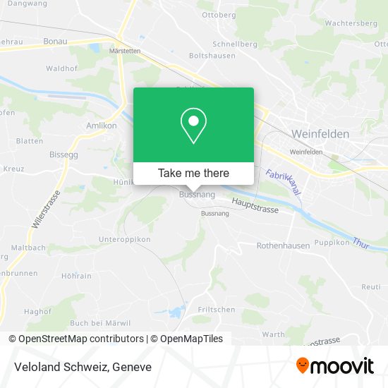 Veloland Schweiz map