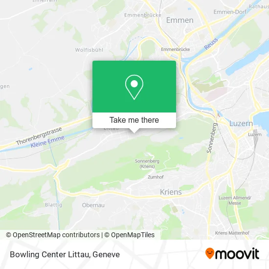 Bowling Center Littau map