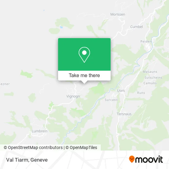 Val Tiarm map