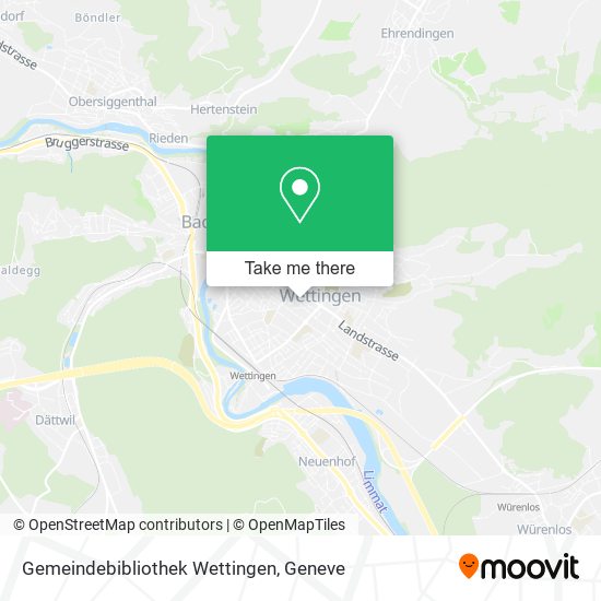 Gemeindebibliothek Wettingen map