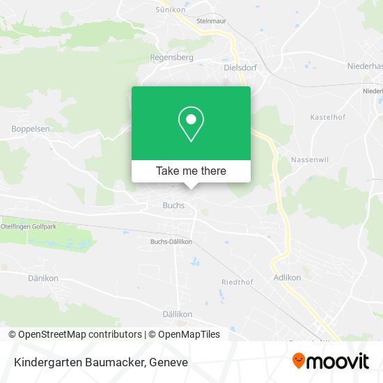 Kindergarten Baumacker map
