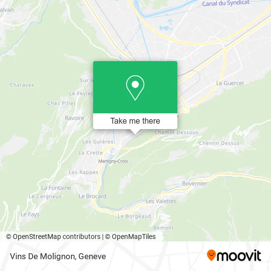 Vins De Molignon map