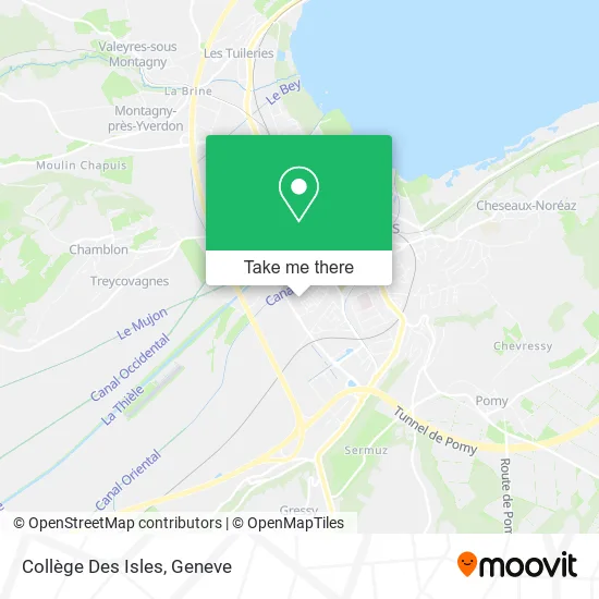 Collège Des Isles map