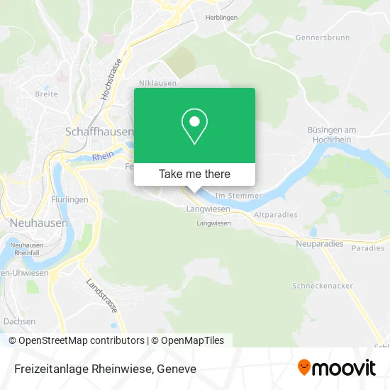 Freizeitanlage Rheinwiese map