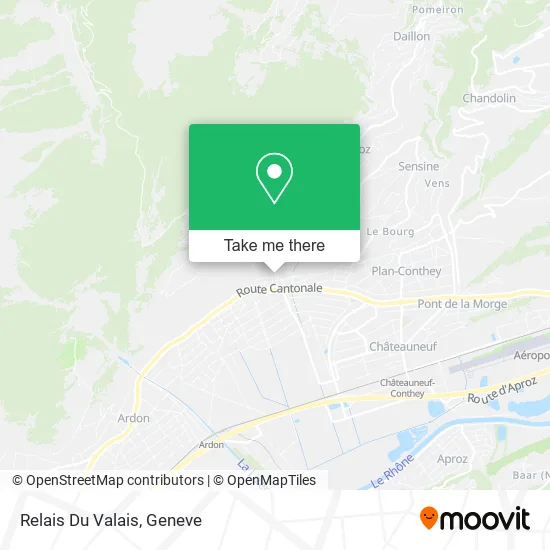 Relais Du Valais map
