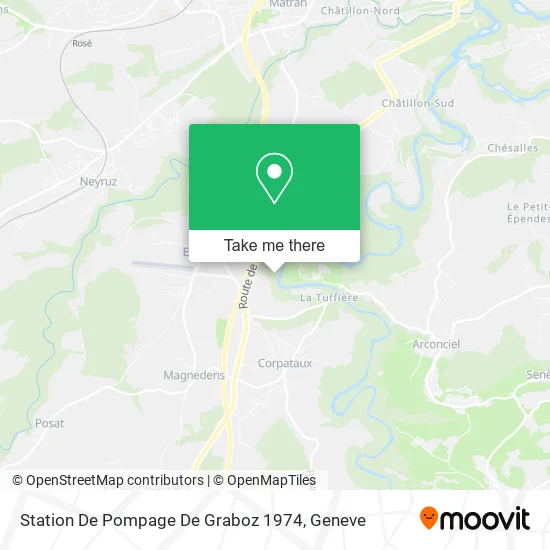 Station De Pompage De Graboz 1974 map