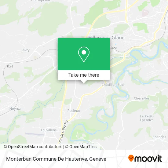 Monterban Commune De Hauterive map
