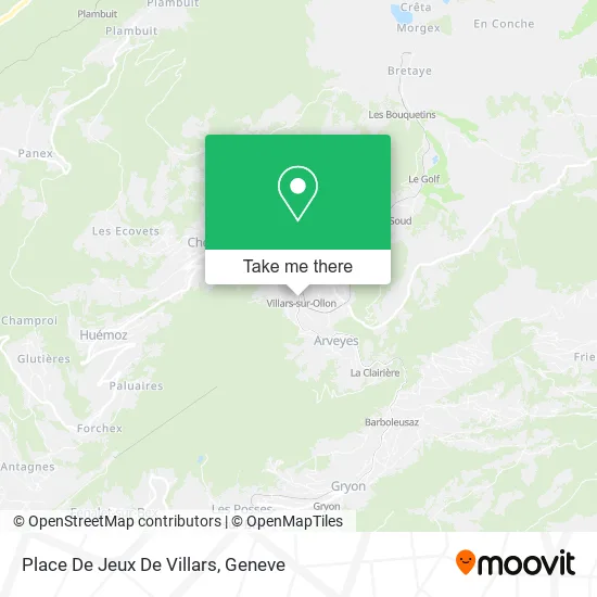 Place De Jeux De Villars map