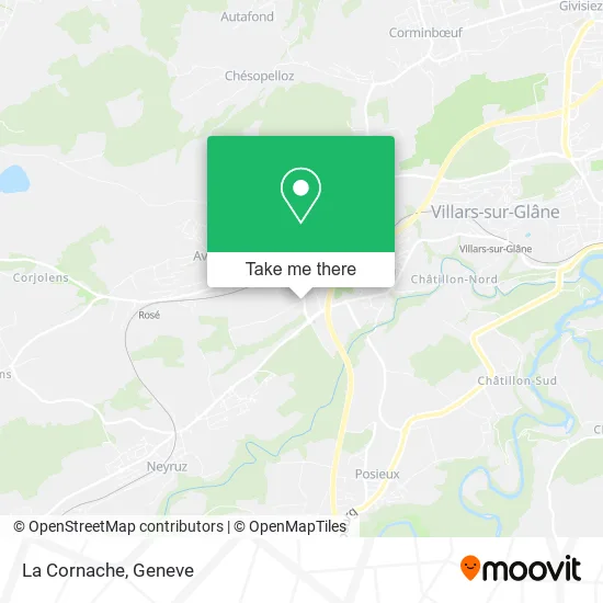La Cornache map