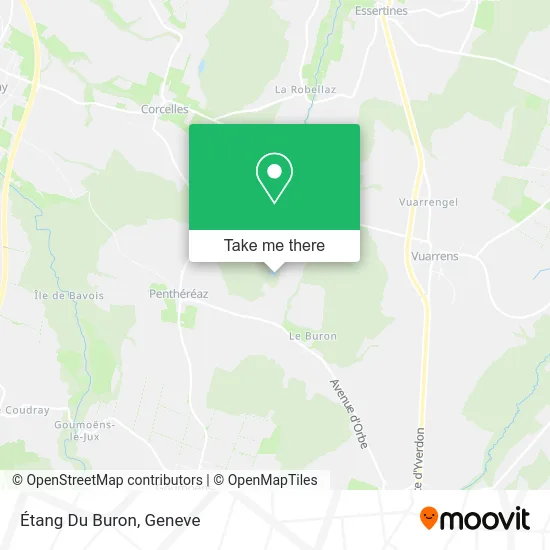Étang Du Buron map