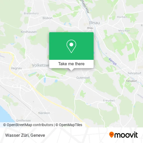 Wasser Züri map