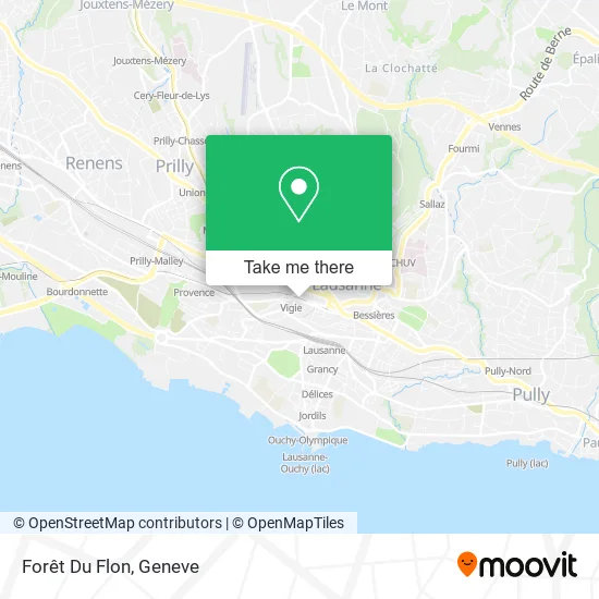 Forêt Du Flon map