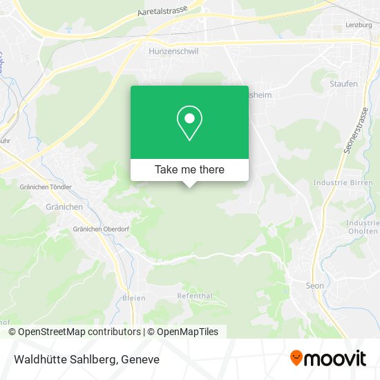 Waldhütte Sahlberg map