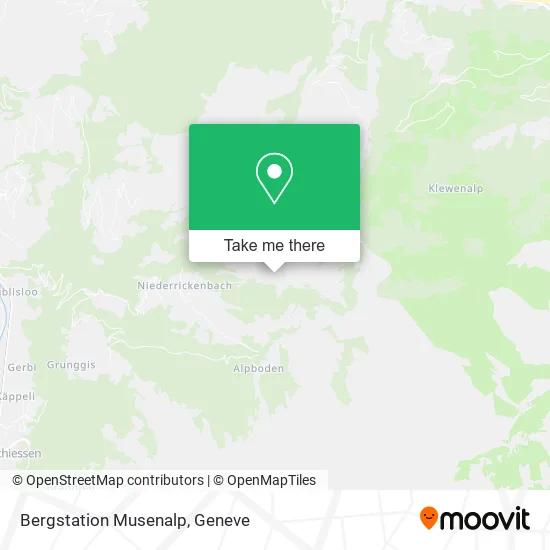 Bergstation Musenalp map