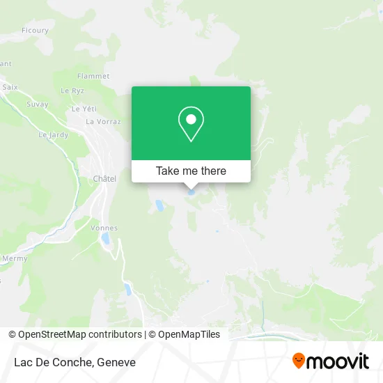 Lac De Conche map