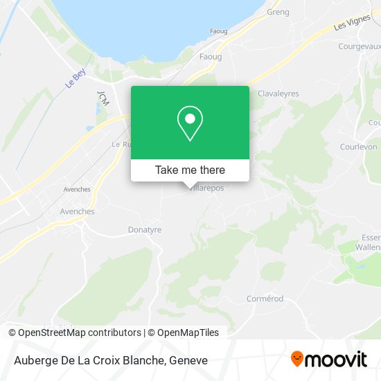 Auberge De La Croix Blanche map