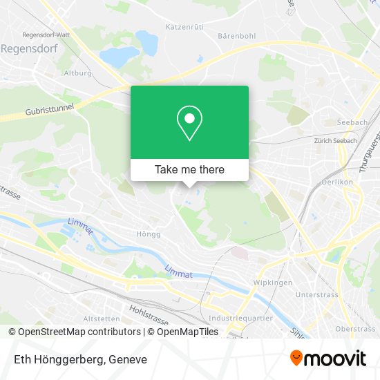 Eth Hönggerberg map