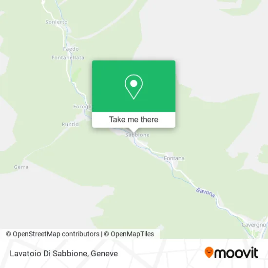 Lavatoio Di Sabbione map