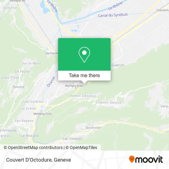 Couvert D'Octodure map