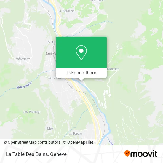 La Table Des Bains map