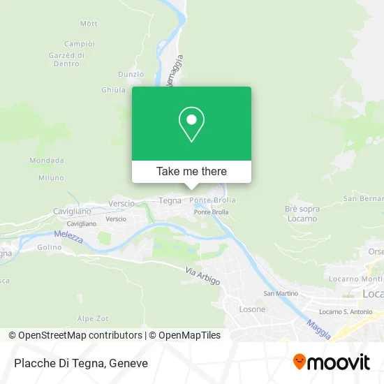 Placche Di Tegna map