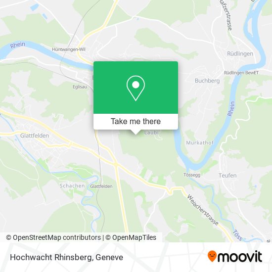 Hochwacht Rhinsberg map