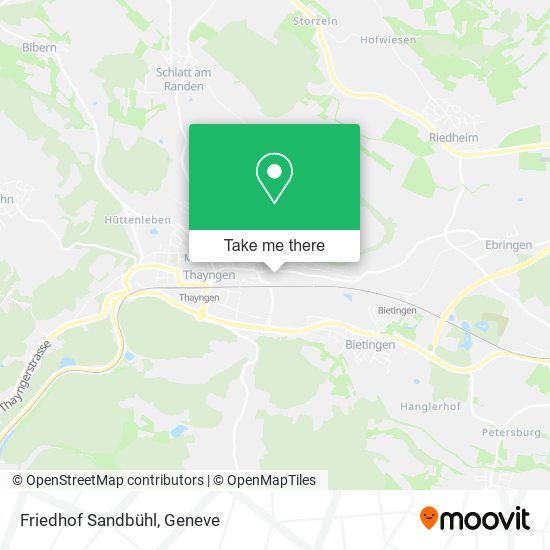 Friedhof Sandbühl map