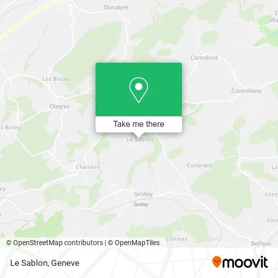 Le Sablon map