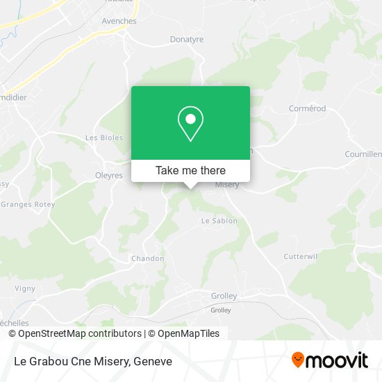 Le Grabou Cne Misery map