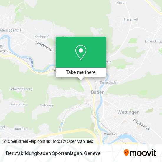 Berufsbildungbaden Sportanlagen map