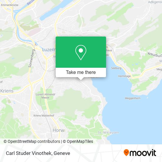 Carl Studer Vinothek map