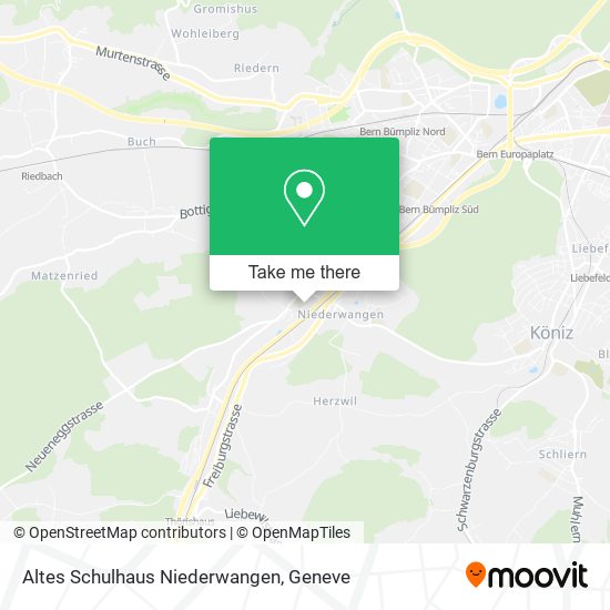 Altes Schulhaus Niederwangen map