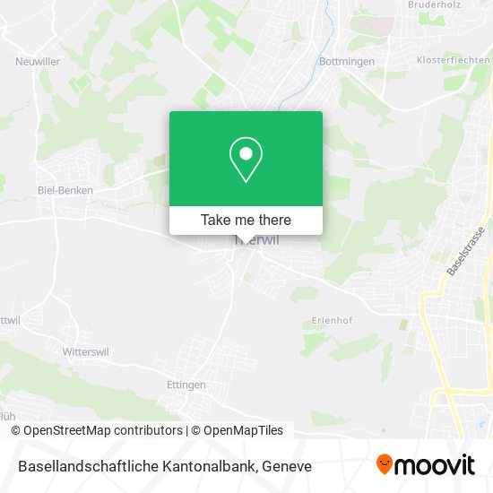 Basellandschaftliche Kantonalbank map