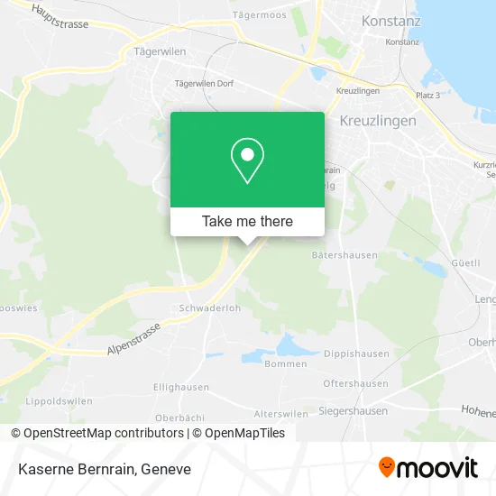 Kaserne Bernrain map