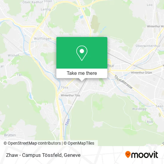 Zhaw - Campus Tössfeld map