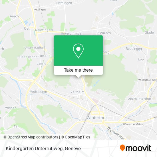 Kindergarten Unterrütiweg map