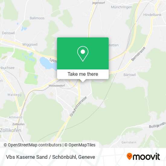 Vbs Kaserne Sand / Schönbühl map