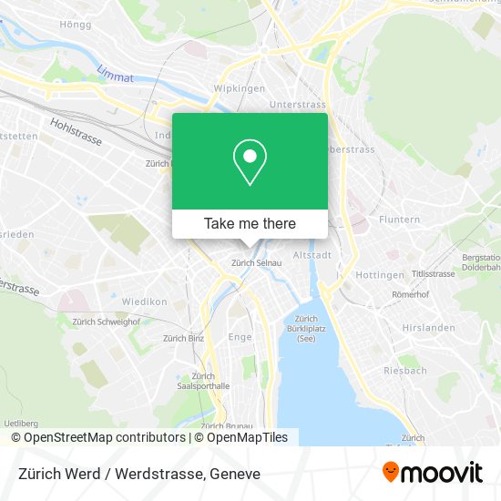 Zürich Werd / Werdstrasse map