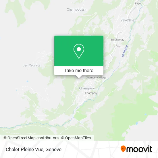 Chalet Pleine Vue map