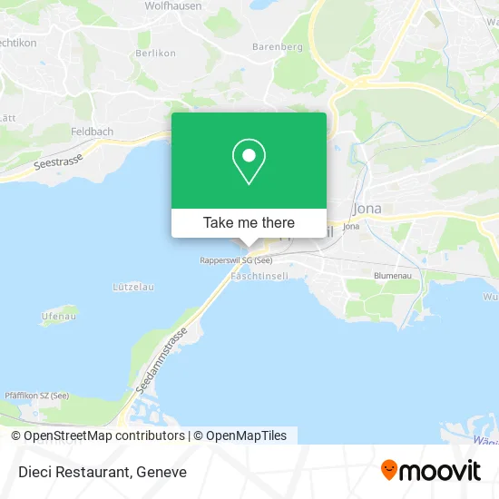 Dieci Restaurant map