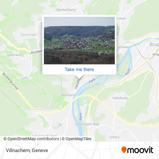 Villnachern map