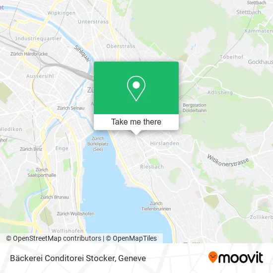Bäckerei Conditorei Stocker map