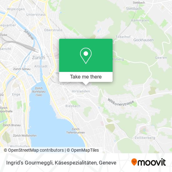 Ingrid's Gourmeggli, Käsespezialitäten map