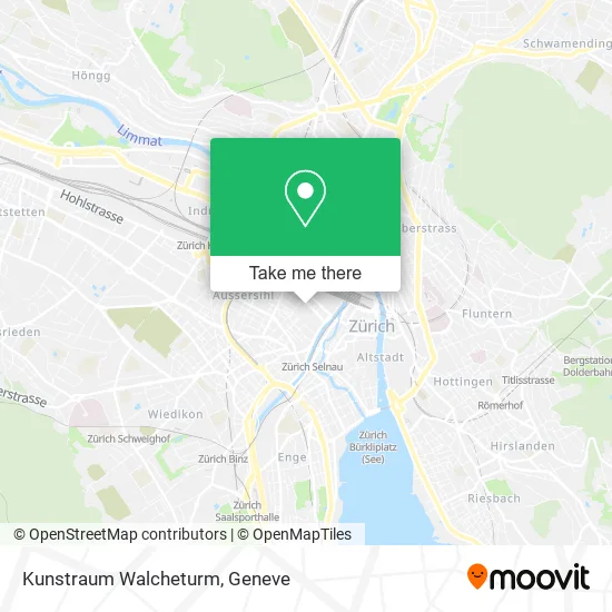 Kunstraum Walcheturm map