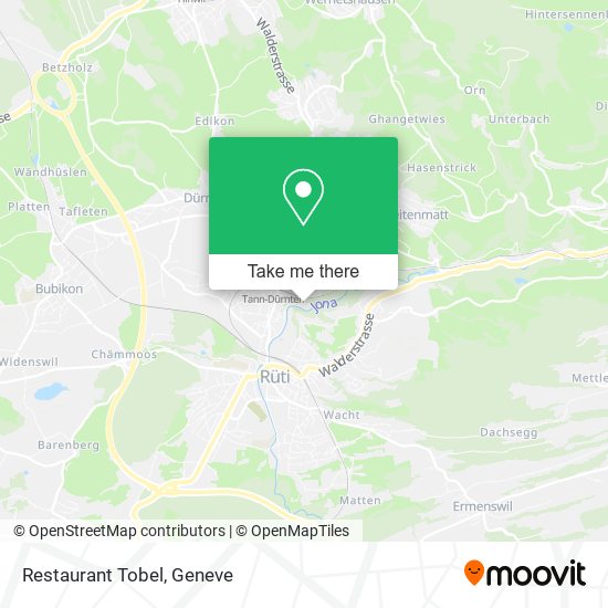 Restaurant Tobel map