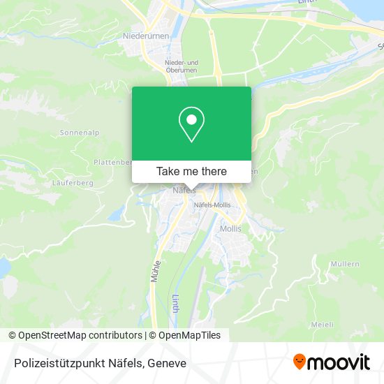 Polizeistützpunkt Näfels map