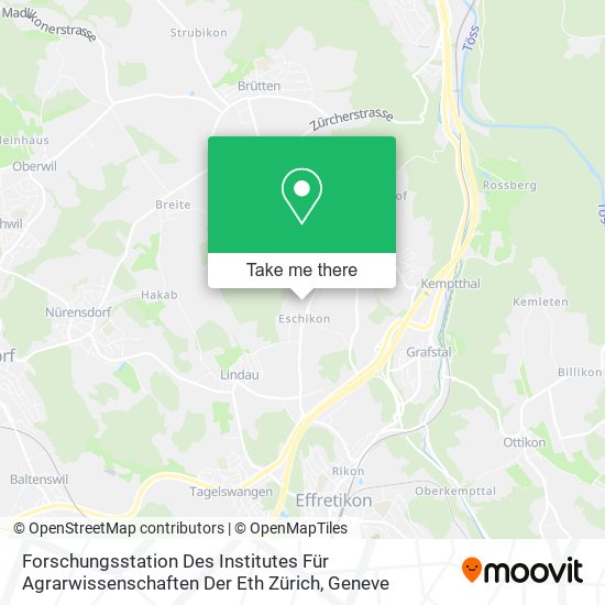 Forschungsstation Des Institutes Für Agrarwissenschaften Der Eth Zürich map