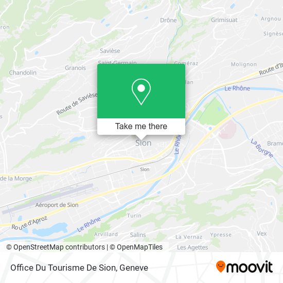 Office Du Tourisme De Sion map